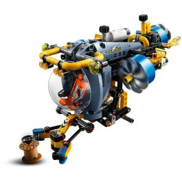 LEGO 42201 Submarino de Aguas Profundas Technic Set de Construcción con 3 Hélices y Brazo Extensible - Edad +9 Años