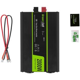 Green Cell INV11 Inversor de Corriente 12V a 230V 2000W para Coche, Convertidor Automotriz DC-AC