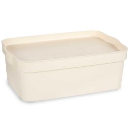 Caja Plastico Con Tapa 6L Crema Kipit 21X11CM (12 Unidades) Caja Plastico Con Tapa 6L Crema Kipit 21X11CM (12 Unidades)