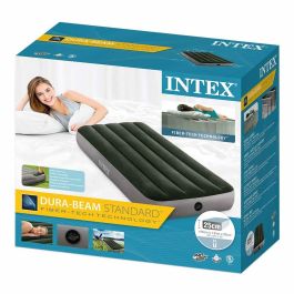 Intex 64762 Colchón Hinchable Downy FT 2 Plazas con Inflador de Pie Intex 64762 Colchón Hinchable Downy FT 2 Plazas con Inflador de Pie