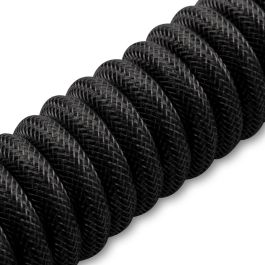 Sharkoon SGK50 Aviator Kabel Titan/Black, Cable USB-A a USB-C Trenzado Coiled Negro 1.85m para SKILLER SGK50 S4