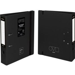 Grafoplás 17262810 Archivador A4 65mm Polyfoam Unequal Minimal Negro cierre con goma ultraligero y resistente Precio: 16.50000044. SKU: B1CDGTLXJT