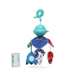 KioKids Móvil Musical para Carrito Bebé El Espacio con Control Remoto, 109 Melodías, Luz y Figuras Colgantes +0 Meses
