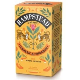 HAMPSTEAD Infusión de Cúrcuma y Canela Bio con Jengibre y Naranja, 20 Bolsitas Precio: 4.95. SKU: B16F5NTWDZ