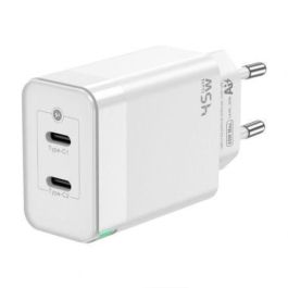 Aisens Cargador Gan 45 W, 2Xusb-C Pd3.0 Qc4.0, Blanco Aisens Cargador Gan 45 W, 2Xusb-C Pd3.0 Qc4.0, Blanco