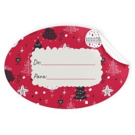 Etiquetas Regalo Adh. Rollo 250 Uds. Ovaladas 60X40 Navidad Rojo Precio: 13.50000025. SKU: B1F45DCCJZ