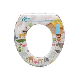 KioKids Reductor WC Asiento de Inodoro Acolchado 'Selva' para Niños +12 Meses - Cómodo, Higiénico, Resistente, Multicolor