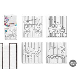 Lienzo para manualidades 25x25 cm vehículos surtidos - Pincello (24 Unidades) Precio: 38.50000022. SKU: B1699JBWMN
