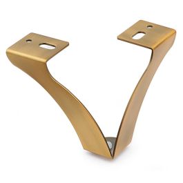 Q&Q Pata Metálica Vinet de Metal con Acabado Oro Viejo, Altura 100mm, Estilo Moderno y Elegante para muebles y sofás Precio: 4.58999948. SKU: B1DFZGYJCB