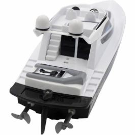 Silverlit SIL4891813700098 Lancha Teledirigida Rápida 4SPEED, Alta Velocidad 8 km/h, 34 cm, Colores Blanco y Negro, para Edades +8 Años