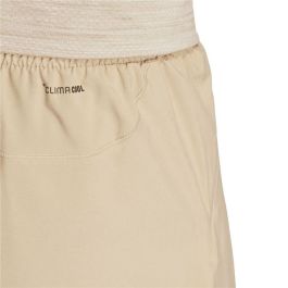 Pantalón Corto Deportivo Adidas Gym+ 3 Bandas Short Blanco Natural Hombre