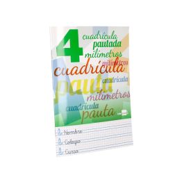 Libreta Liderpapel Pautaguia Tapa Cartoncillo 32 Hojas Din A5 70 gr Cuadriculado Pautado 4 mm