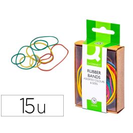 Gomillas Elasticas Colores Q-Connect Caja De 15 gr