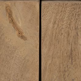 Mueble Auxiliar BURNIE Negro Natural Cristal Madera de mango 81 x 41 x 83 cm