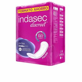 Indasec DISCREET Compresa Incontinencia Extra, Mujer, Ultrafinas con Tecnología Innovathin, Neutraliza Olores, 20 Unidades Precio: 3.8900004. SKU: B194979HLK