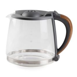 Domo DO754K Cafetera de filtro, 1.25 L, 10 tazas, Gris / Madera