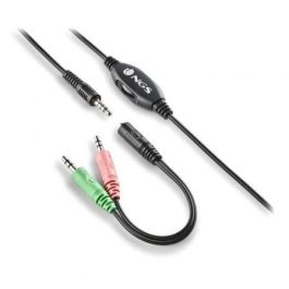NGS MSX11PRO Auriculares estéreo supraurales con Micrófono ajustable, Jack 3.5mm, adaptador doble Jack para PC y control de volumen en cable - Negros NGS MSX11PRO Auriculares estéreo supraurales con Micrófono ajustable, Jack 3.5mm, adaptador doble Jack para PC y control de volumen en cable - Negros