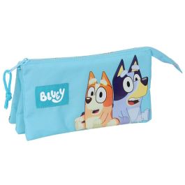 Safta Estuche Portatodo Escolar Bluey Triple, con 3 Compartimentos con Cierre de Cremallera y Medidas 120x220x30 mm Precio: 9.89000034. SKU: B1FHN3HMFJ