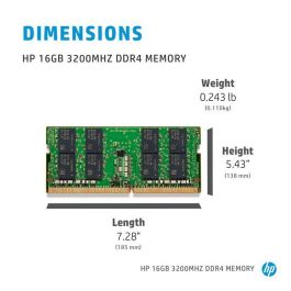 HP 8 GB 3200MHz DDR4 Memoria RAM | Módulo de Ampliación de Rendimiento para Portátil PC HP | Ideal para Aplicaciones Exigentes