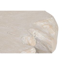 DKD Home Decor Indonesia 1c24 Mesa Centro Balines Blanco 88 x 88 x 46 cm Raíz de Teca