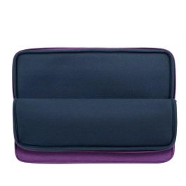Rivacase 7703VIO Funda Eco para portátil de 13-14 pulgadas, funda protectora de poliéster RPET resistente al agua, color lila