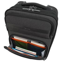 Targus CitySmart Maleta de Cabina Compacta con Ruedas 12-15.6" para Portátil, Protección Anticaídas SafePort y Compartimento Ropa