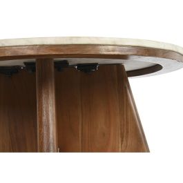 Mesa Centro Moderno DKD Home Decor Blanco Marron 70 x 43 x 70 cm Mesa Centro Moderno DKD Home Decor Blanco Marron 70 x 43 x 70 cm