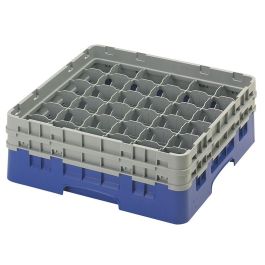 CAMBRO - 36S434-168 - Cesta de lavado 36 comp. 2 alturas - 7,2 cm Ø máx. - alt. máx. 13,5 cm - 50 x 50 x 18,4 cm - Azul Precio: 58.49999947. SKU: B16L9LCMPN