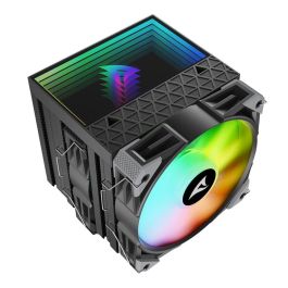 SHARKOON A60 RGB Refrigerador de aire para CPU 12 cm Negro con ventiladores RGB y 6 tubos de calor