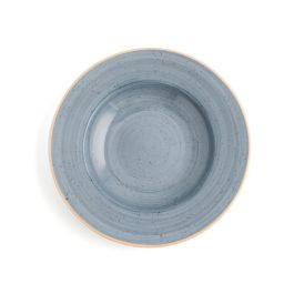 Ariane Plato Hondo Porcelana Terra 26 cm Azul (6 Unidades) Reforzado Profesional con Alumina Apto Lavavajillas y Microondas