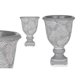 Copa de Cemento Mediana con Hojas 13x19.5 cm - Ibergarden (8 Unidades) Precio: 32.49999984. SKU: B12LZ43669
