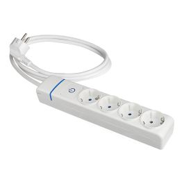 Prolongador con 4 tomas 2p+t, 16a 250v con interruptor luminoso. 1.5 m de cable h05vv-f 3g1,5mm². 8014pil solera