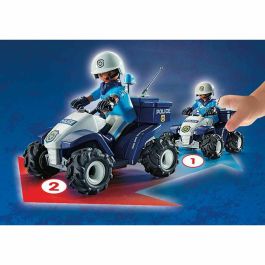 Playmobil 71092 Policia Speed Quad Set de Policía con Quad y Accesorios para Niños +4 Años