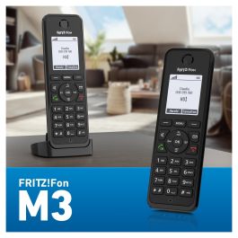 AVM FRITZ!Fon M3 Teléfono Inalámbrico DECT, Identificador de Llamadas, Manos Libres, Negro