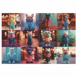Puzzle 200 piezas animales de moda Puzzle 200 piezas animales de moda