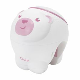 Chicco Proyector Oso Polar Rosa 2 en 1 con Luces y Música Personalizables para Bebés +0 Meses, Pilas AAA, 13x13x14.5 cm