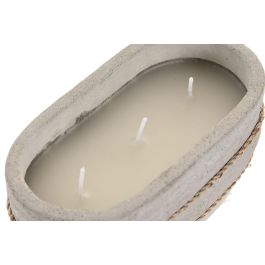 DKD Home Decor Vela Gris 8 x 7 x 15 cm (12 Unidades) Vainilla