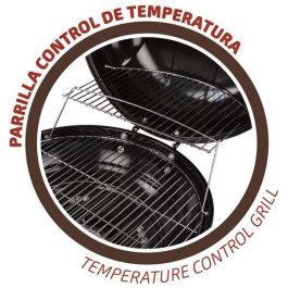 Barbacoa de carbón redonda con tapa aktive 57x86 cm Barbacoa de carbón redonda con tapa aktive 57x86 cm