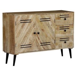 DKD Home Decor Buffet Alpino Negro 140 x 40 x 93 cm