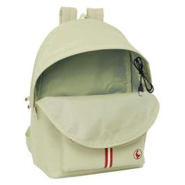 El Ganso Basics Mochila Doble para Portátil 15,6" con USB, Beige, 31x44x18 cm