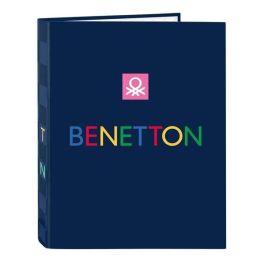Carpeta de anillas Benetton Damero Azul marino A4 26.5 x 33 x 4 cm Precio: 4.49999968. SKU: B132N2KH5L