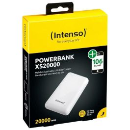 Intenso Powerbank XS20000 20000 mAh Blanco Batería Portátil Recargable Polímero de Litio Compacta Carga Múltiple Puertos USB-A USB-C