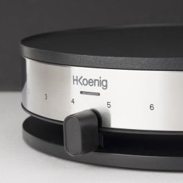 Crepiere HKoeNIG KREP29 33cm - Temperatura hasta 230 ° C - 1300W - Revestimiento antiadherente - Indicador de calentamiento - Banda de acero inoxidable Crepiere HKoeNIG KREP29 33cm - Temperatura hasta 230 ° C - 1300W - Revestimiento antiadherente - Indicador de calentamiento - Banda de acero inoxidable