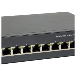Level One GEP-1051 Switch Gestionado 8x PoE 70W 2x SFP Gigabit Ethernet Montaje en Rack