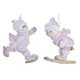 DKD Home Decor Decoración Colgante Navidad Fantasía Resina Rosa Blanco 4x8.5x7.5 cm (8 Unidades, Surtido Aleatorio) DKD Home Decor Decoración Colgante Navidad Fantasía Resina Rosa Blanco 4x8.5x7.5 cm (8 Unidades, Surtido Aleatorio)