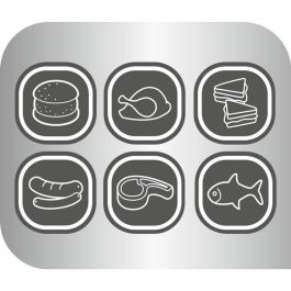 Tefal OptiGrill GC705816 Parrilla Eléctrica Negra Placa Acero Inoxidable 600 cm² 2000W