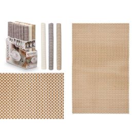 Salvamantel Kinvara 30x45 cm trenzado, colores neutros - Blanco, Gris, Oro (48 Unidades)