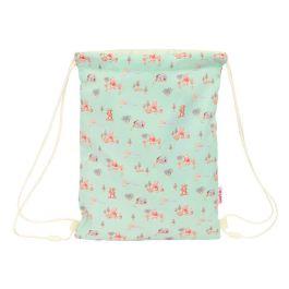 SAFTA Saco Winnie the Pooh Disney 34cm con Bolsillo Interior y Cierre de Seguridad Anti-estrangulamiento