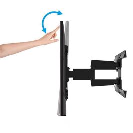 B-Tech Soporte de Pared Doble Brazo para Pantalla Plana con Inclinación y Giro UltraGlide hasta 75" y 50kg