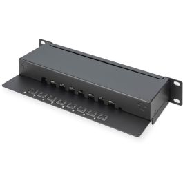 Digitus Patchpanel 1U 8-Port Cat6 ClassE apantallado RJ-45 negro para montaje en rack
